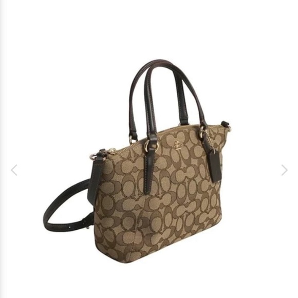 Coach Handbags - NWT Coach Outline Signature Small Kelsey Handbag Khaki Brown